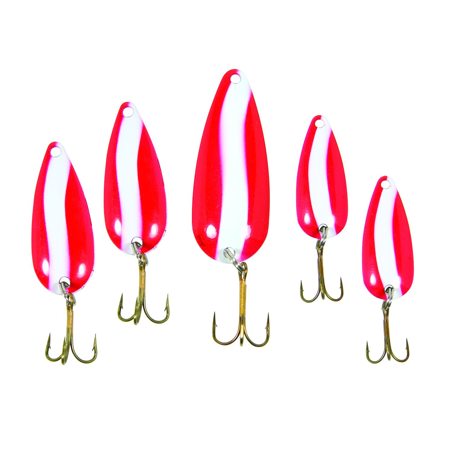 Red and White Striped Spoon Assorment