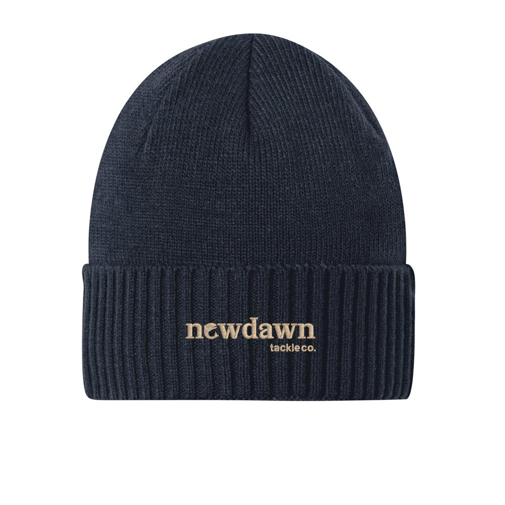 New Dawn Tackle Co. Rib Knit Cuff Beanie