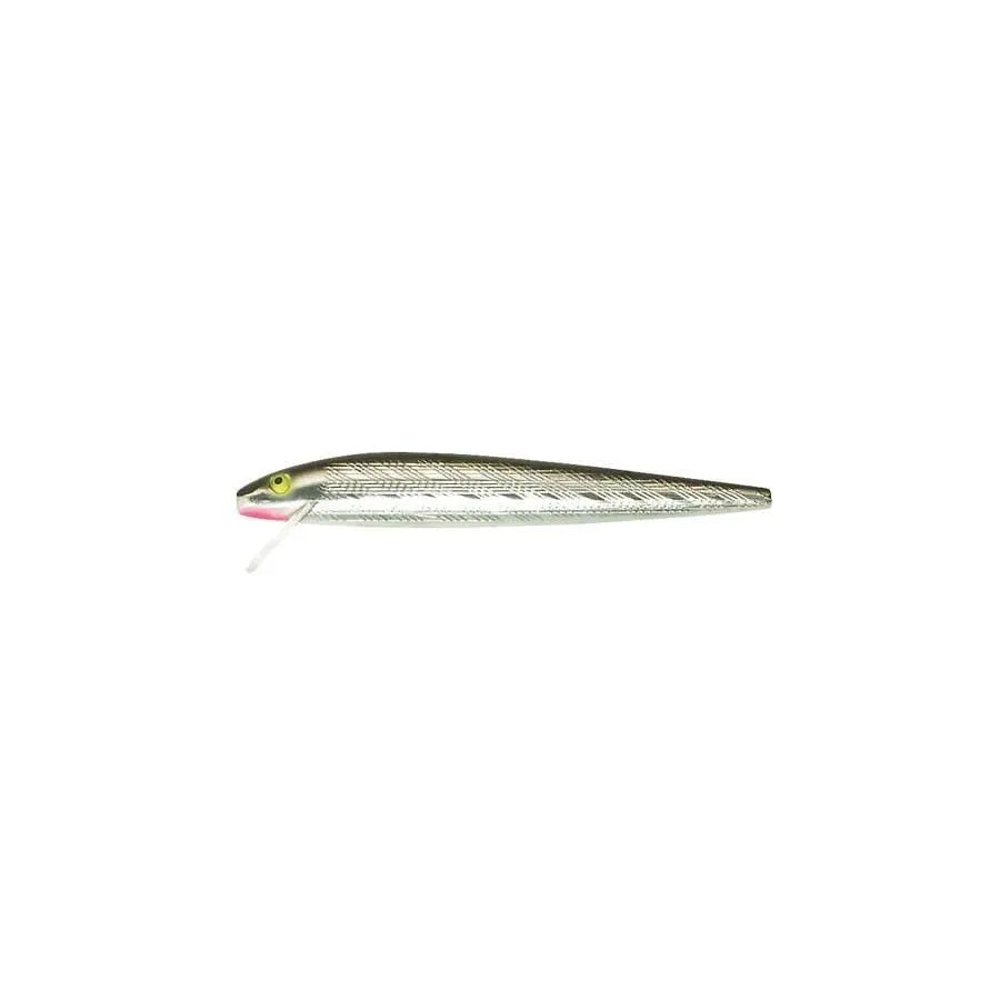 Rebel Jointed Minnow Lure in Silver and Black 0.5 oz.